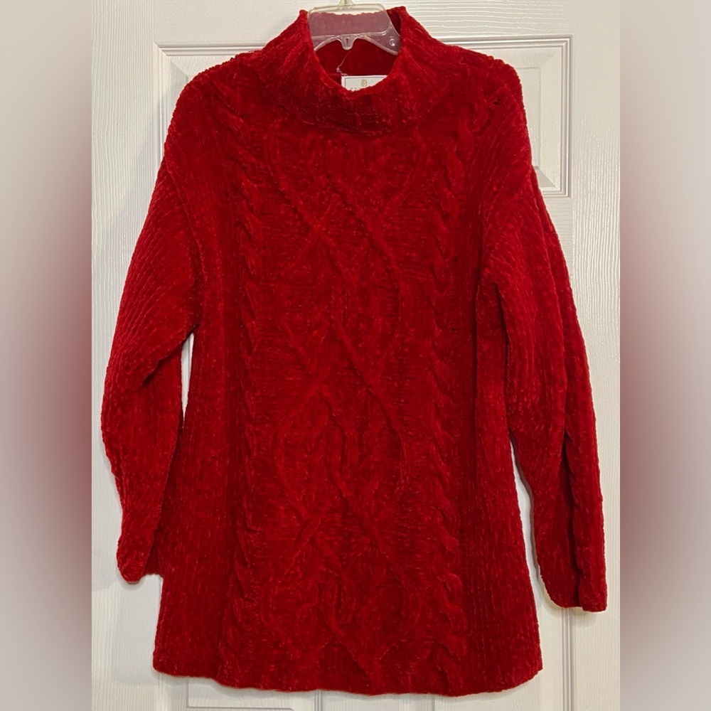 Express Tricot Handknitted Oversized Cable Knit Sweater Womens Medium VTG 90s